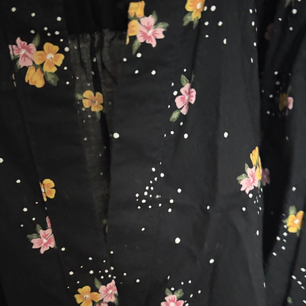 Old Navy Black Floral Top - Picture 3 of 3